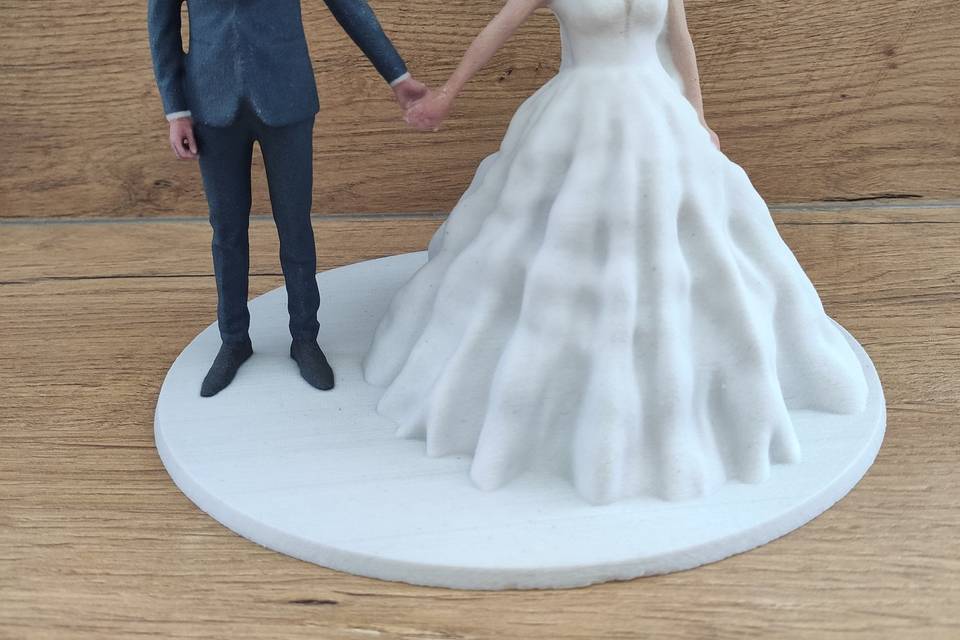 Figurine 3D mariés