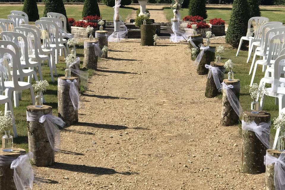 Bouquet de mariée chute