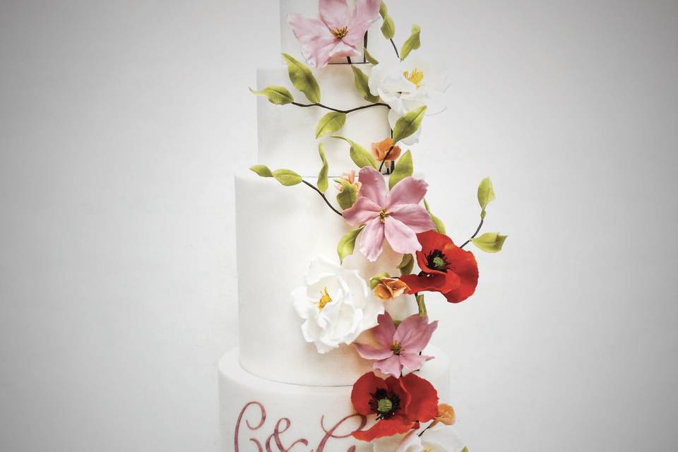 Wedding cake bucolique