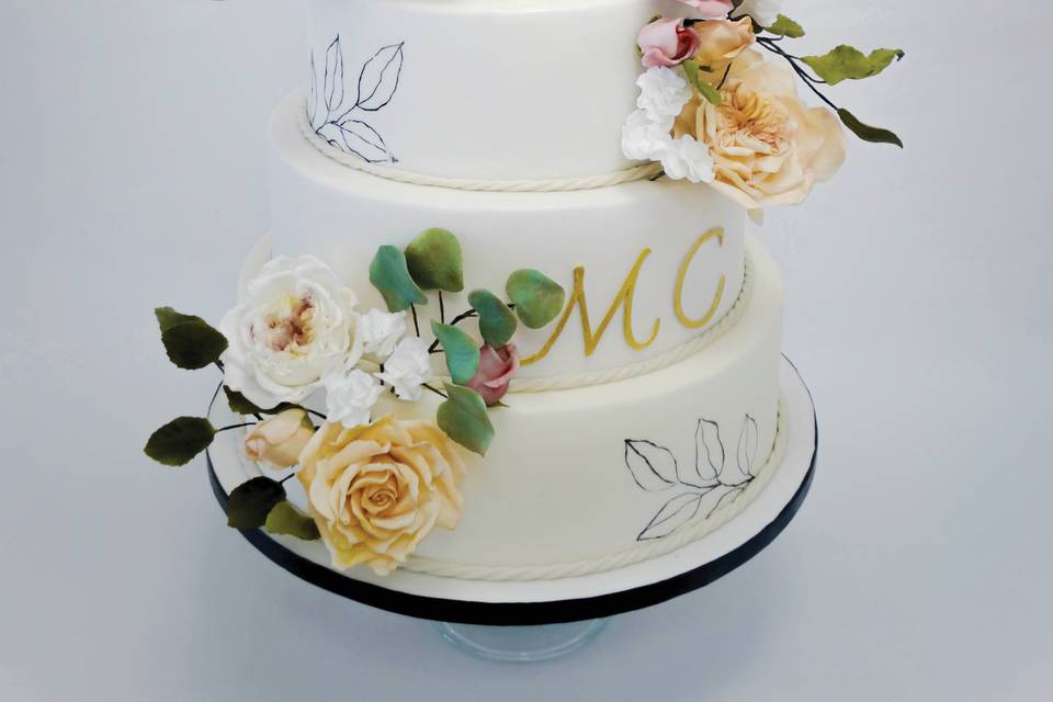 Wedding cake bucolique