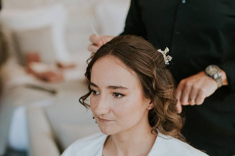 Préparatifs de la mariée