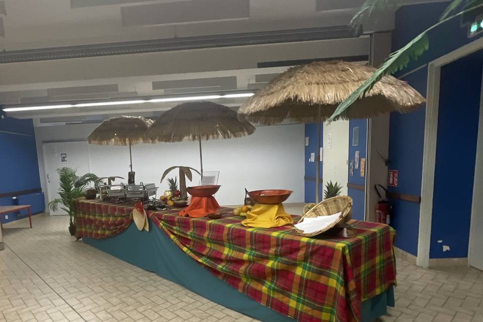 Buffet paillote