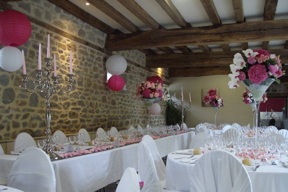 Salle décorée mariage