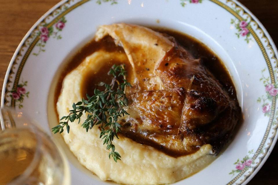 Poulet purée