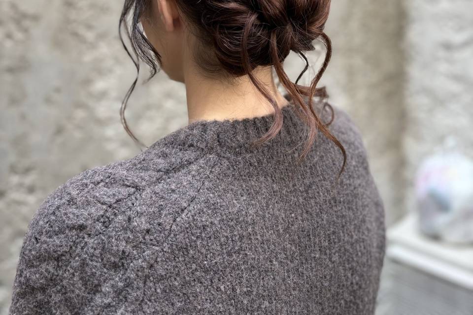 Chignon coiffé décoiffé