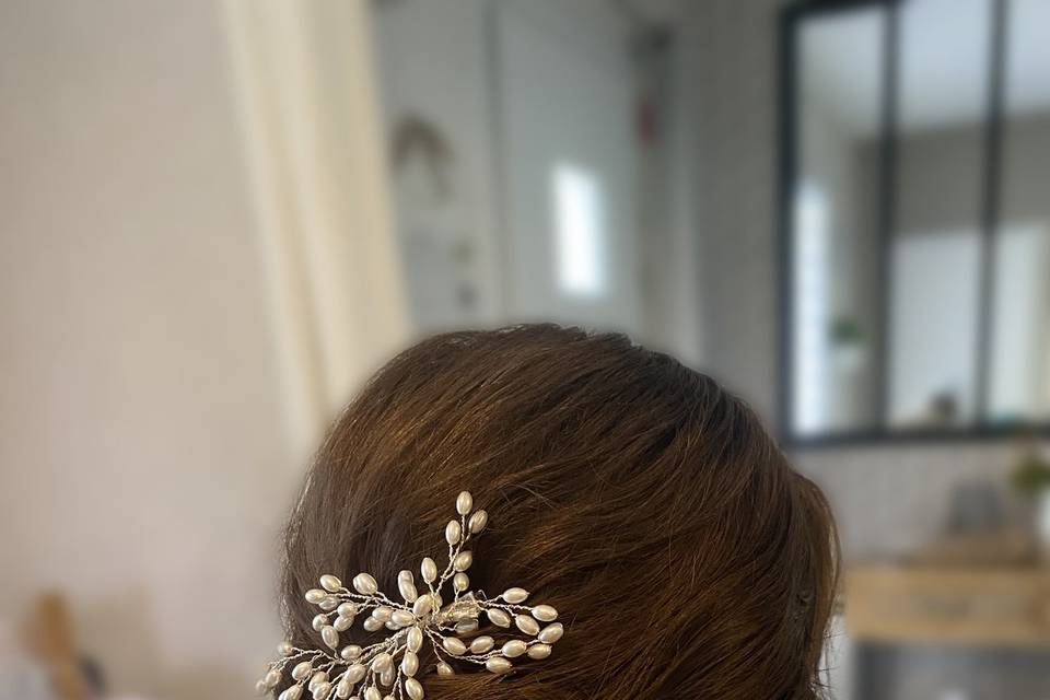 Chignon chic de mariée