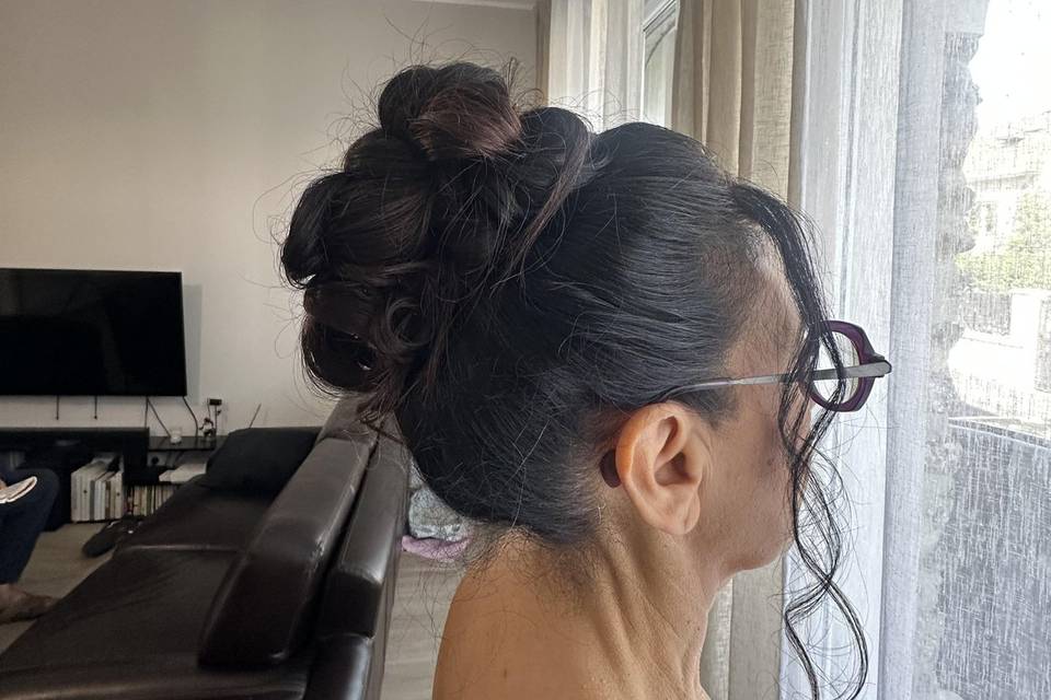 Chignon haut