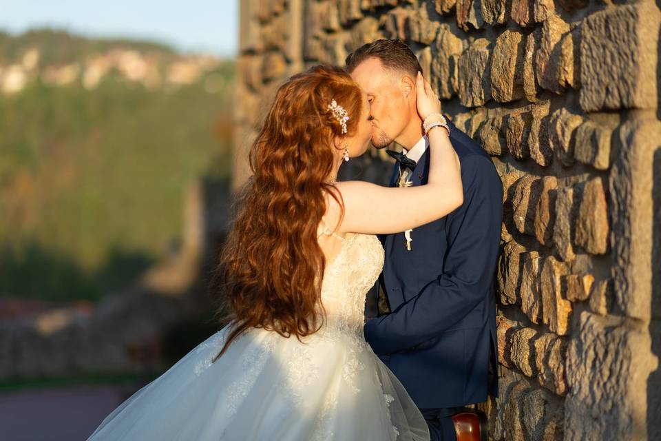 Un baiser sous le coucher de s