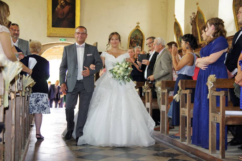 Arrivée de la mariée