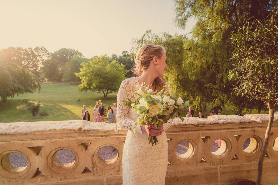 Avant le lancer du bouquet