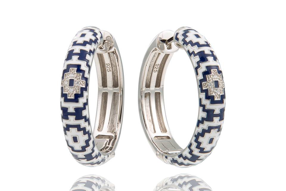 CREOLES ARGENT 925 I AZTEC