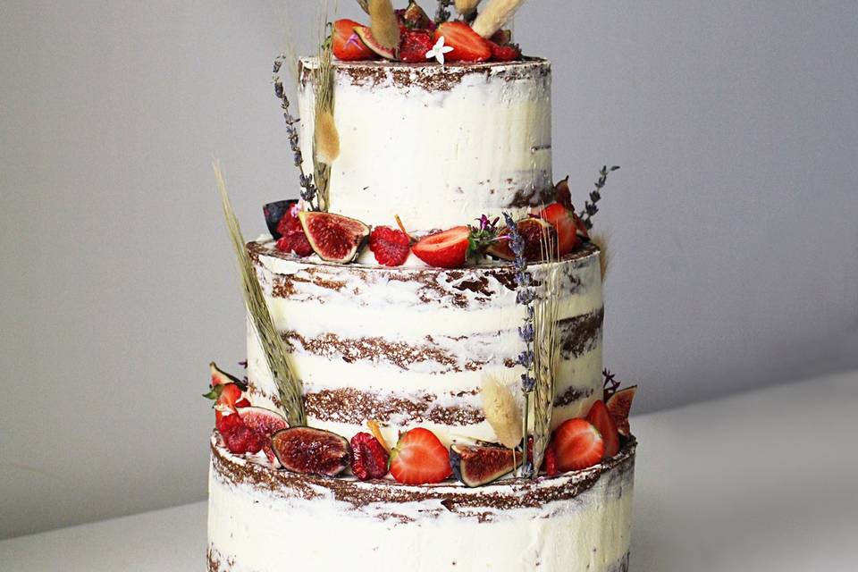 Naked Boheme Wedding Cake