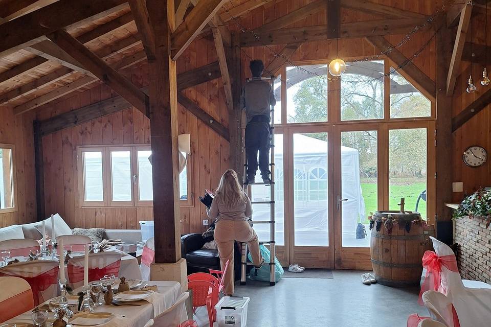 Installation du ciel étoilé