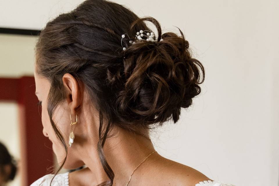 La mariée se prépare