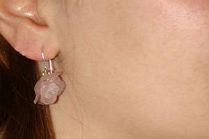 Boucles d'oreilles roseraie