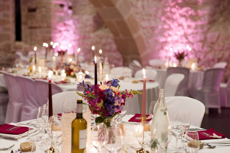 Décoration de table caves