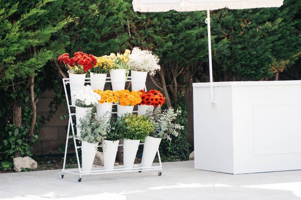 Bar à fleurs sur mesure