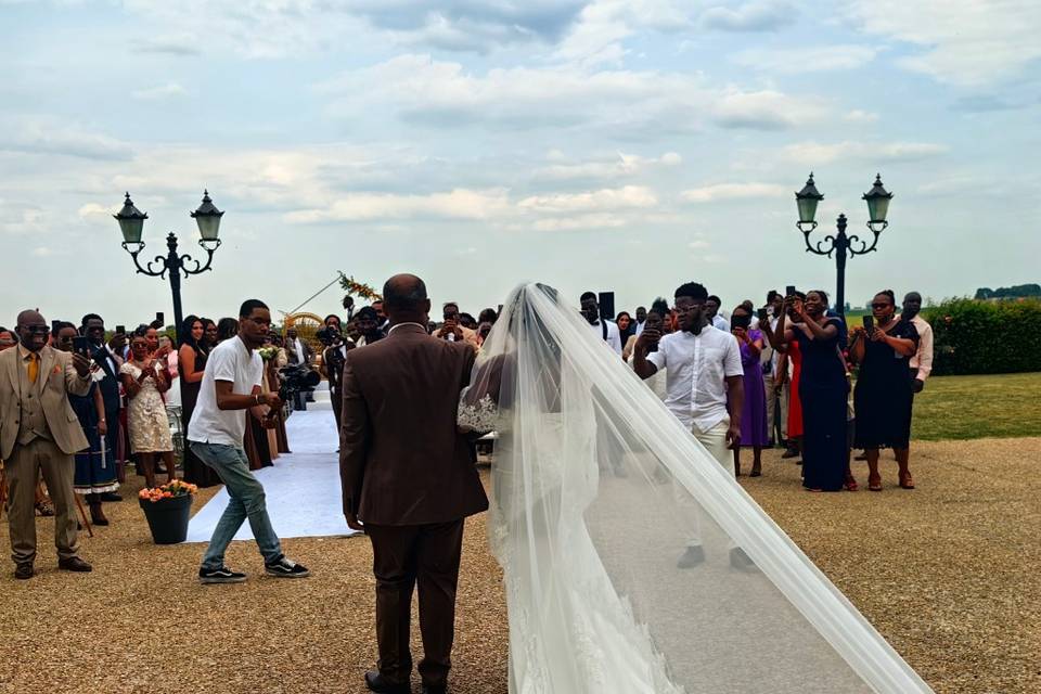 La mariée et son père