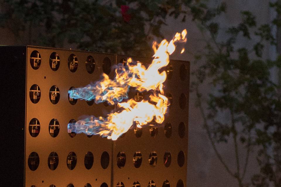 Vue de traceur de flammes