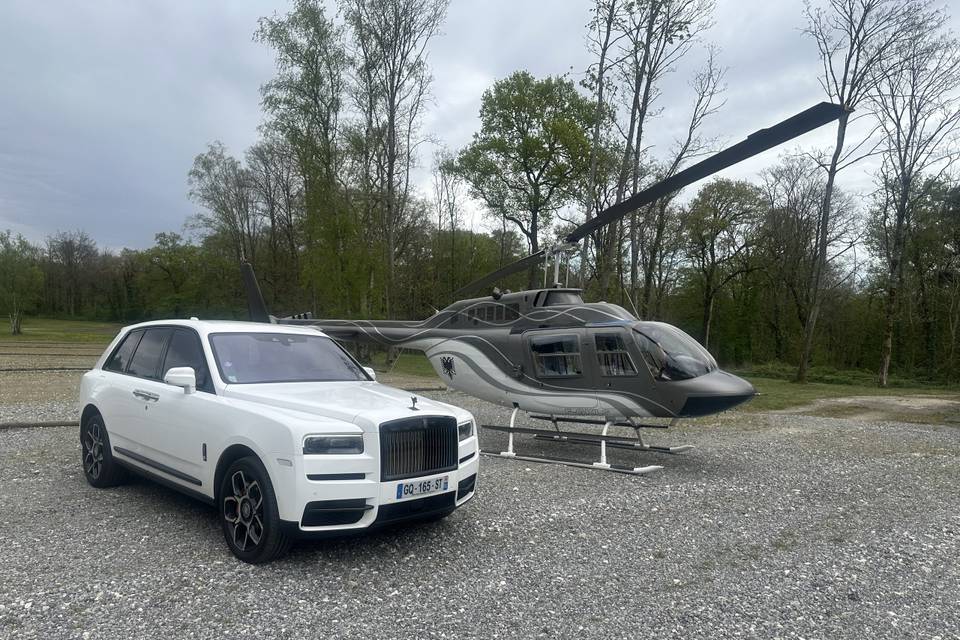 Rolls royce et son hélicoptère