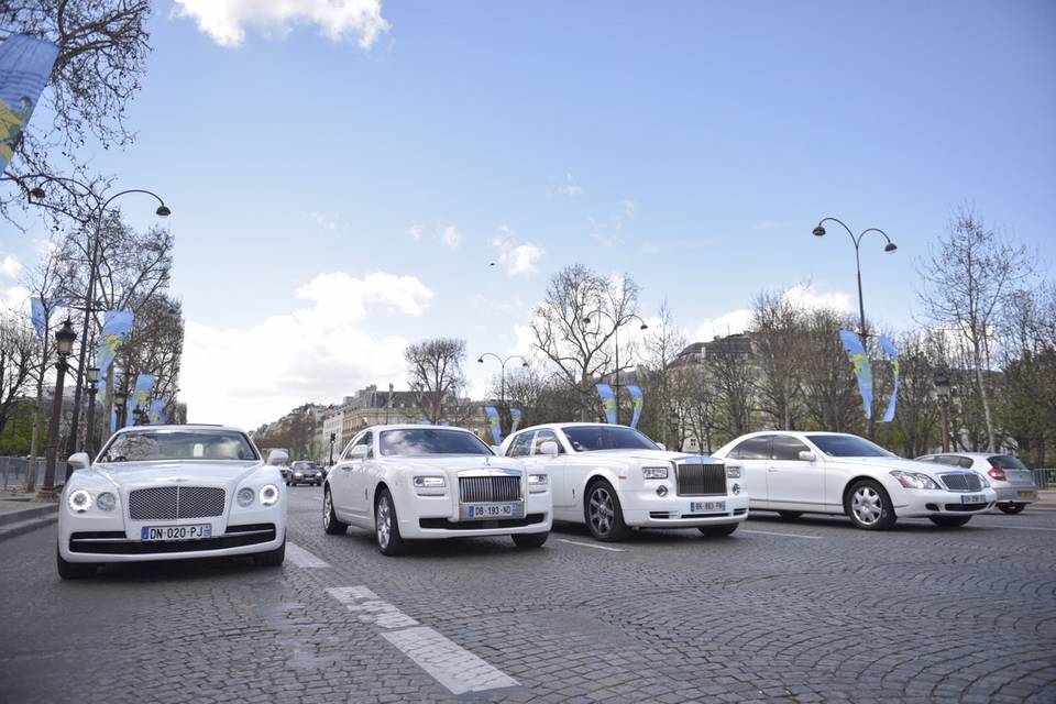 Cortège Bentley, Rolls, Maybach