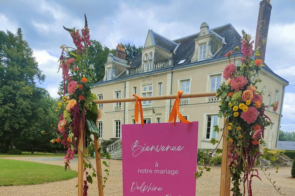 Panneau de bienvenue
