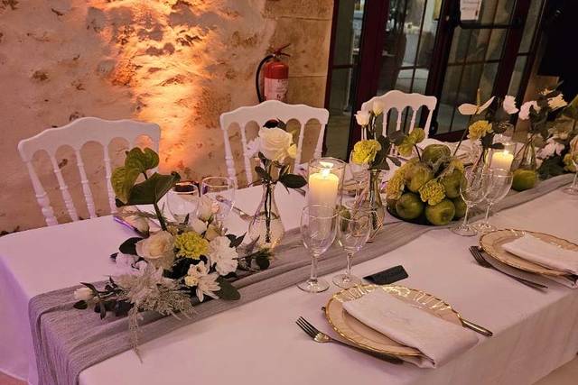 Table et Nappe rectangulaire
