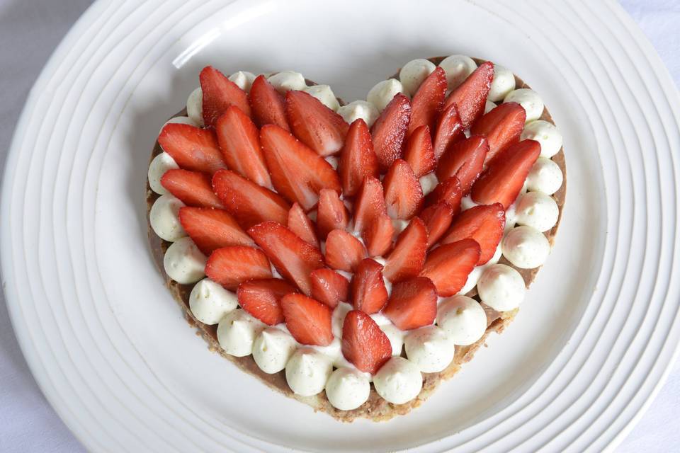 Tarte fraise coeur