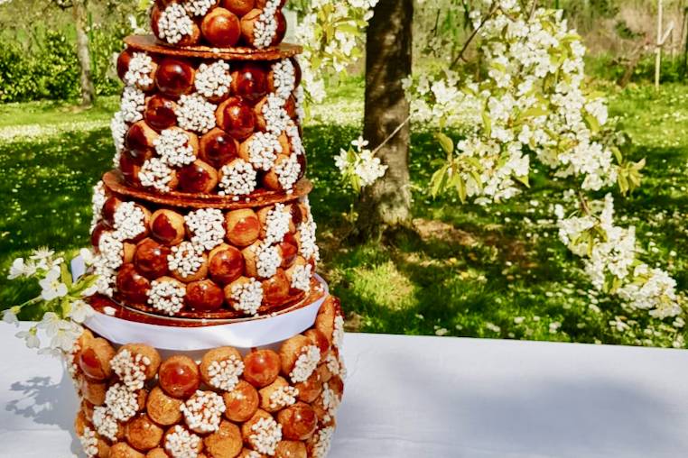 Pièce montée choux en tambours