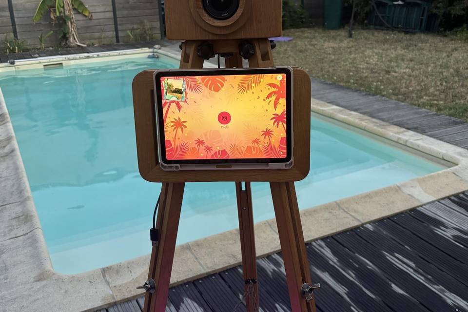 Photobooth en bois avec ipad