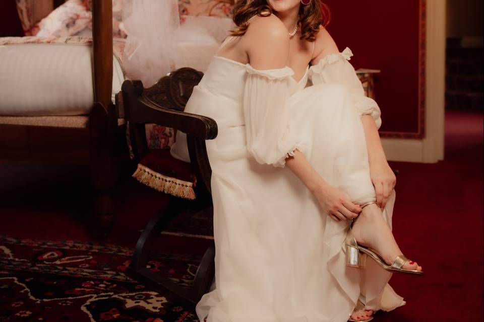 Habillage de la mariée