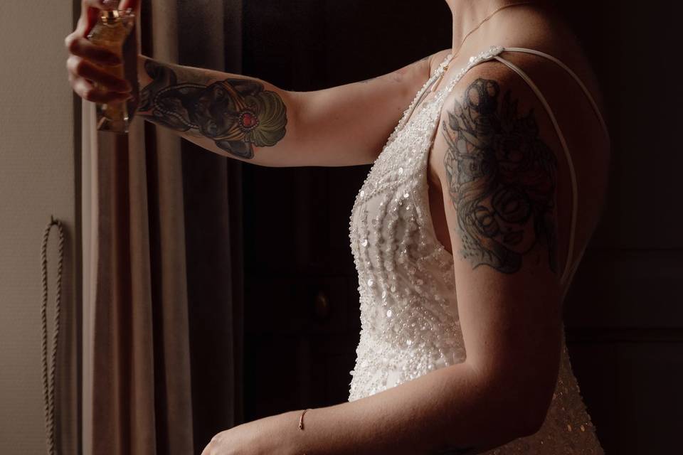 Habillage mariée