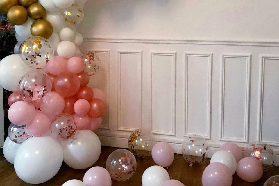 Ballon organique paillettes