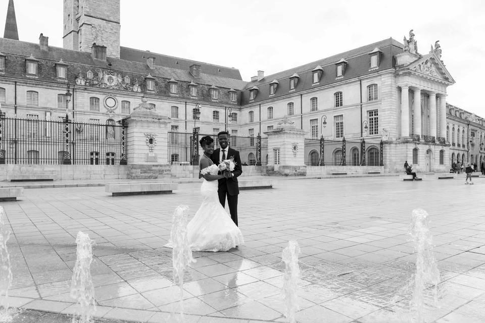 Place de la mairie à Dijon