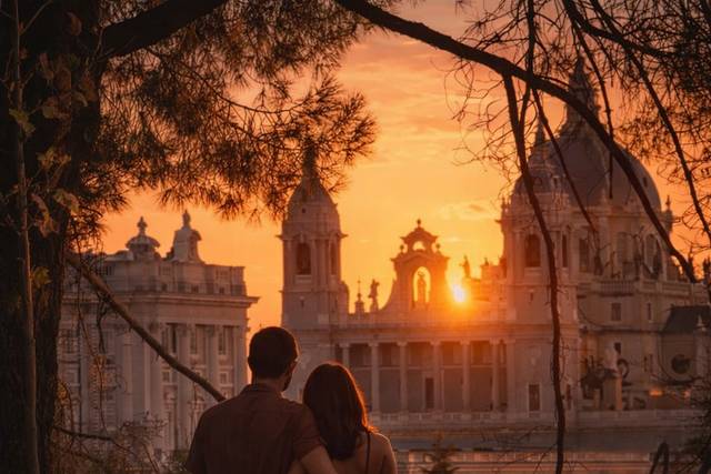 Sunset au Temple de debod