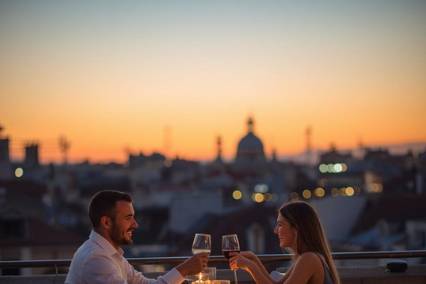 Rooftop diner