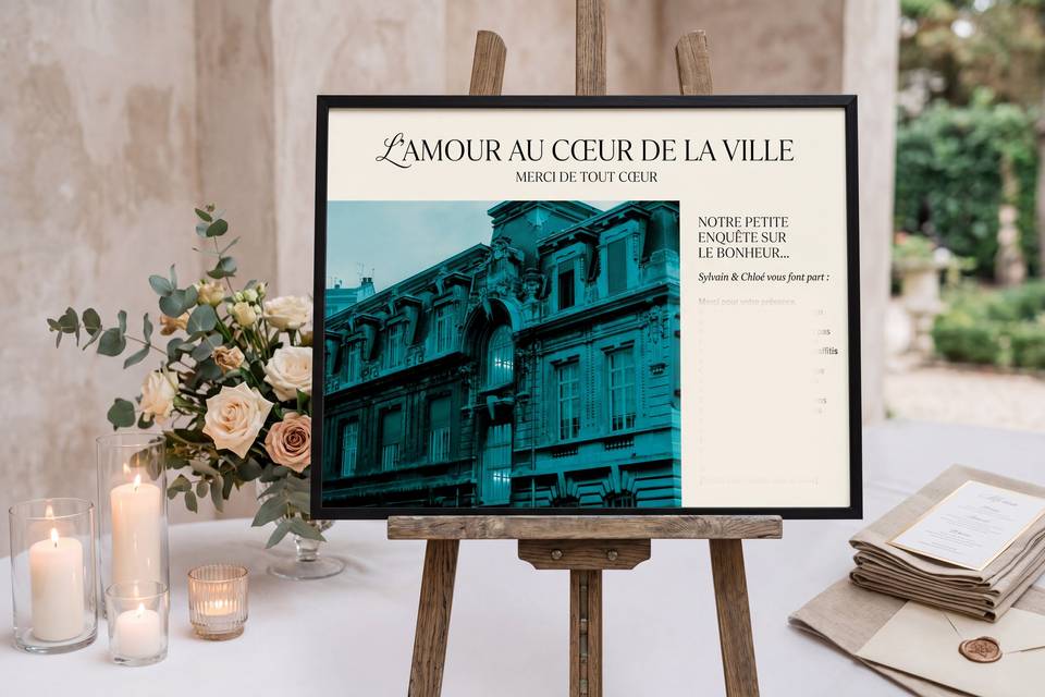 Tableau de remerciements