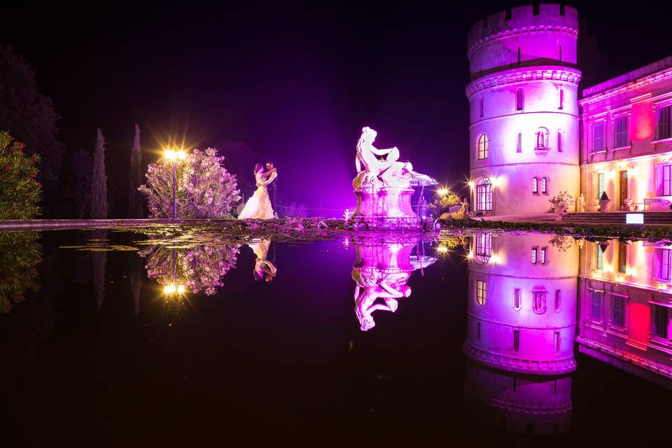 Eclairage château de Barbegal