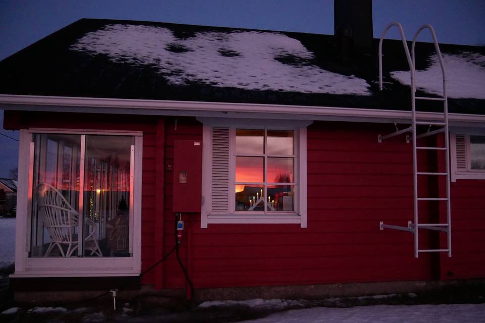 Coucher de soleil en Suède