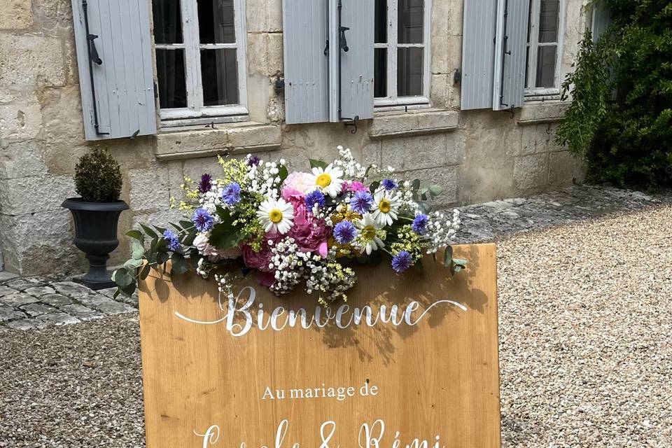 Panneau de bienvenue