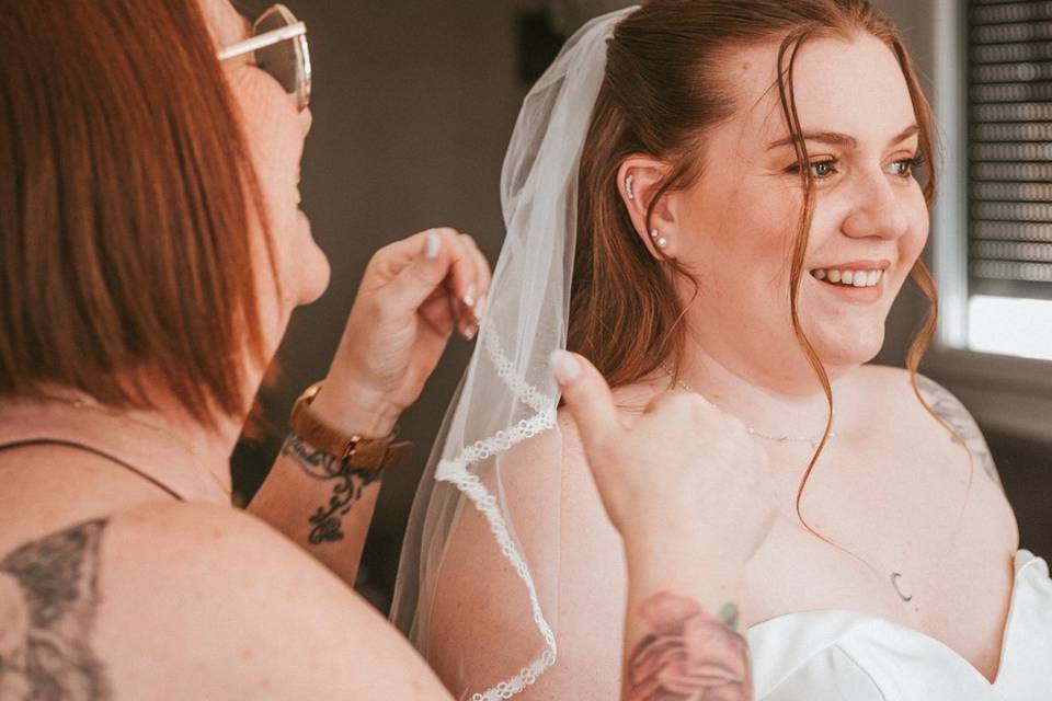 Maquillage et coiffure mariée