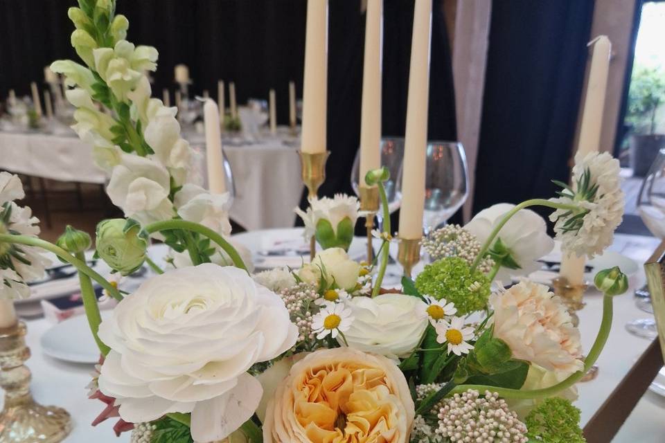 Décor de table ronde