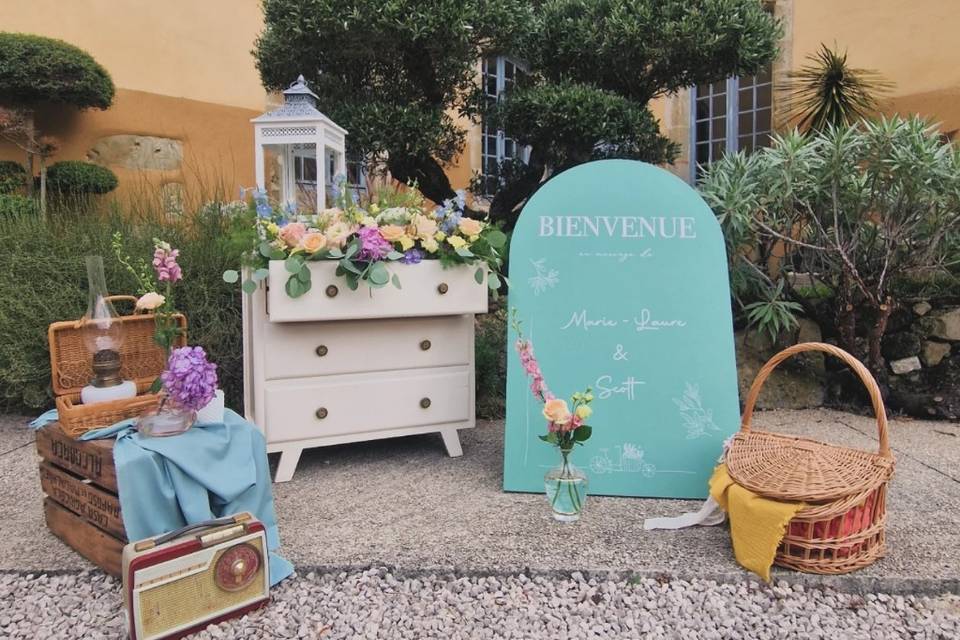 Décor de bienvenue