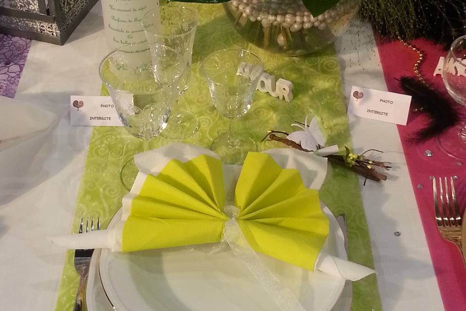 Table vert anis