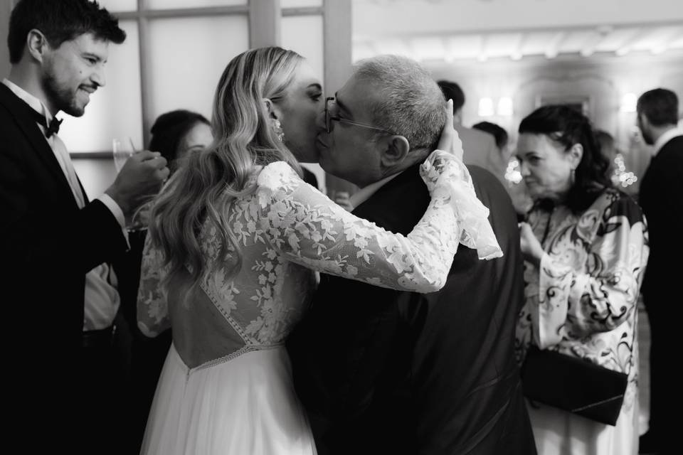 La mariée et son papa