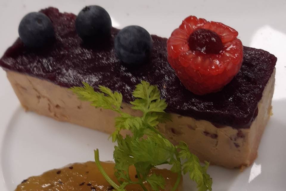 Foie gras et compotée kiwi