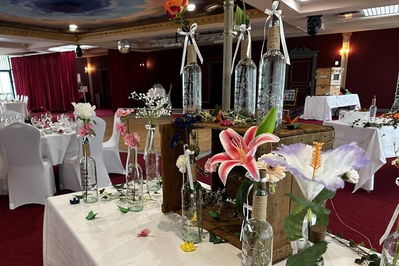 Plan de table fleuri