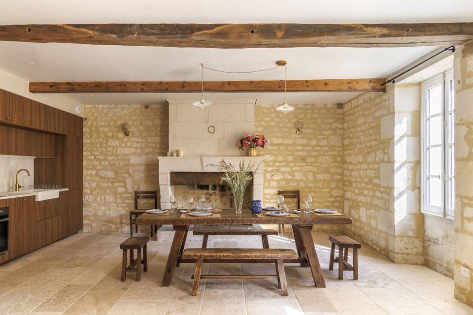 Salle à manger gite
