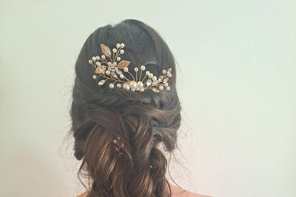Chignon demoiselle d'honneur