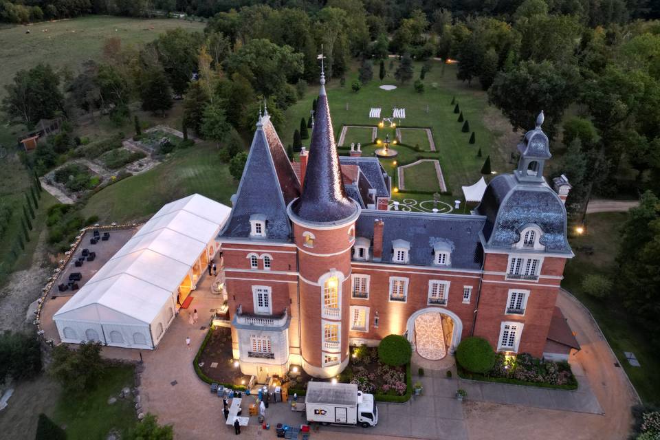 Chateau en début de soirée